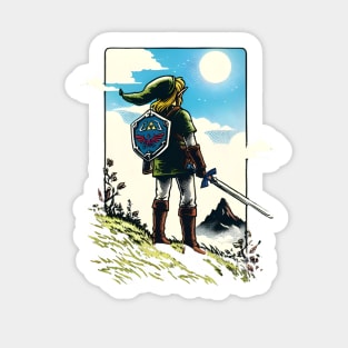 Timeless Gaming Adventure: Whimsical Art Prints Featuring Classic Games for Nostalgic Gamers! Sticker